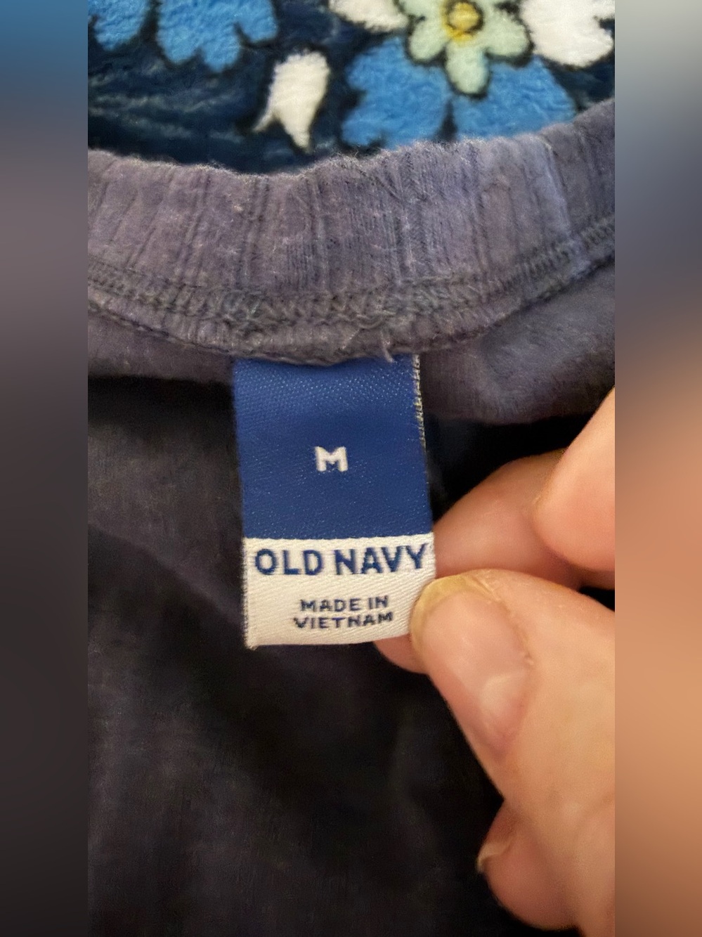 🤎 Old Navy Ribbed Wide Leg Jumpsuit | Boho Lounge One-Piece | Navy | no pockets - Picture 11 of 11